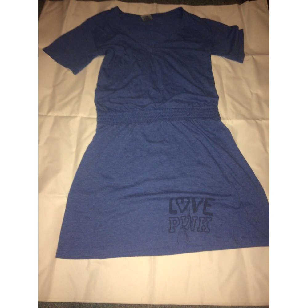 PINK Victorias Secret blue dress midi love pink